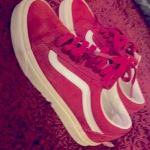 Red eco dry old school vans